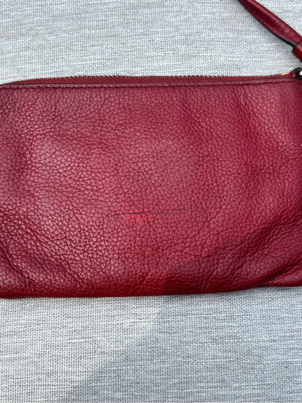 Vintage Coach cherry red wristlet mini purse Y2K
